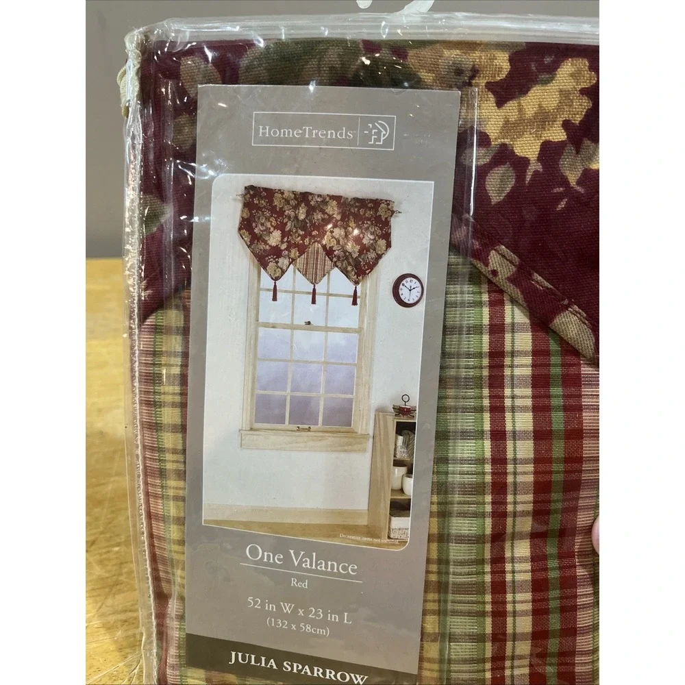 Home Trends Julia Sparrow Floral Flower (2) Valance 52